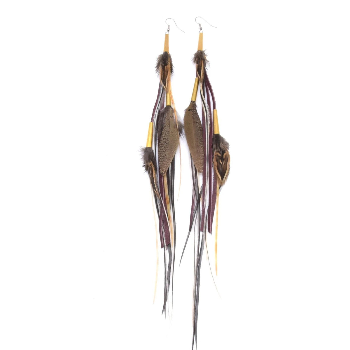 The Utopia Earrings – Handcrafted Bestseller Statement Feathers