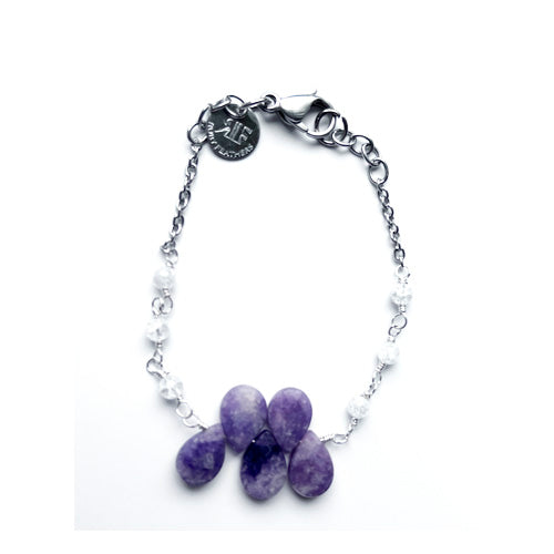 Éclat de Quartz Boucles bracelet
