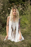 Kikas Leather Fringe Necklace