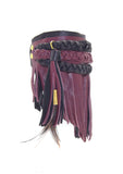 Leather Shoe Accessory Bordeaux Noir