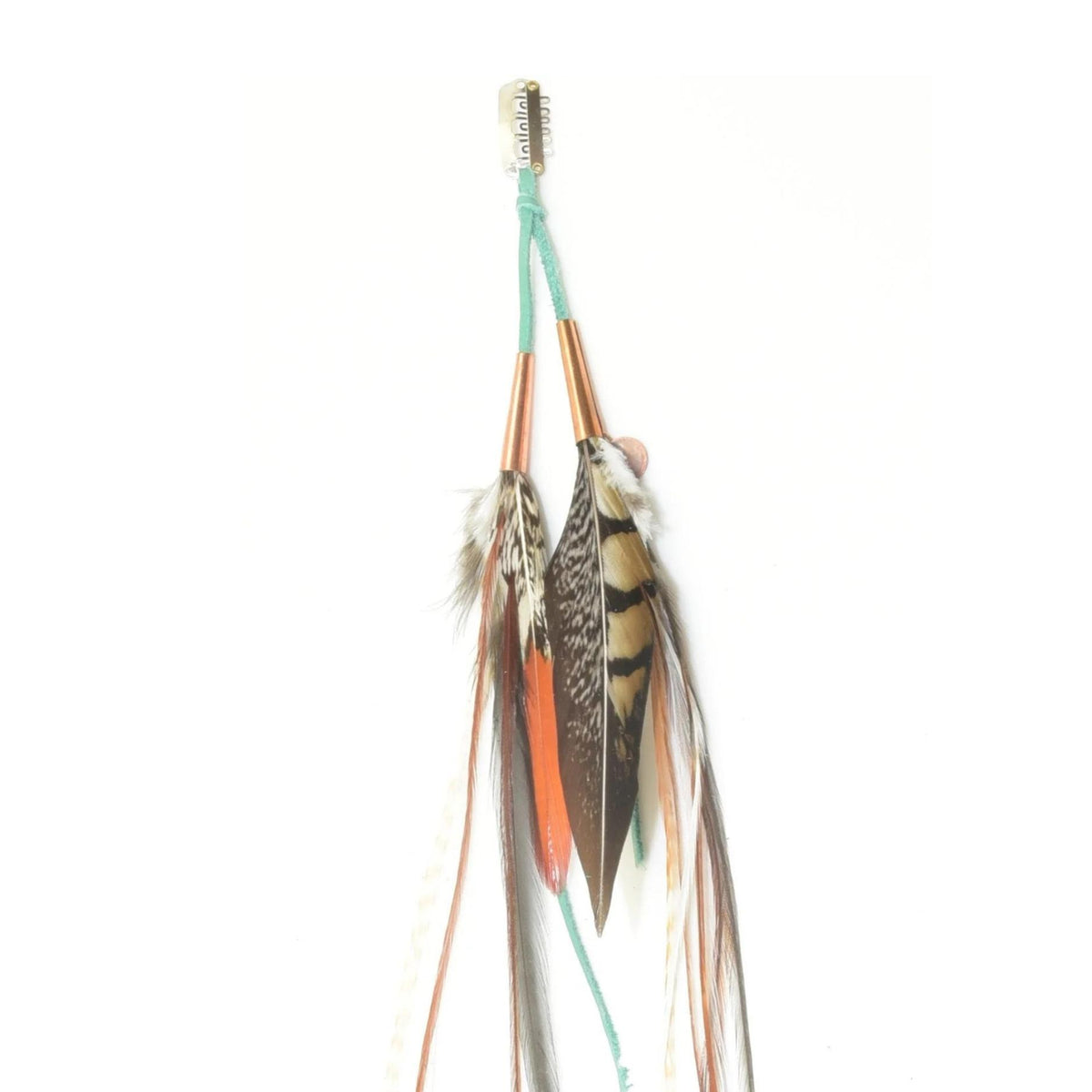 The Bolide Feather Hair Extension – Earth Tones &amp; Hand-Finished Copper