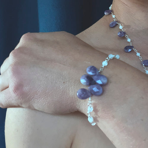 Éclat de Quartz Boucles bracelet