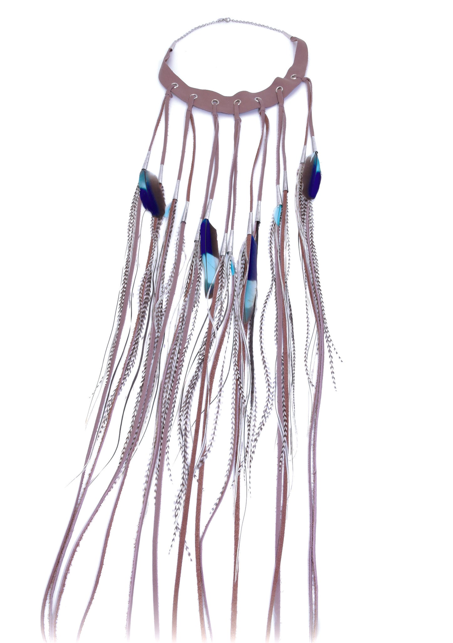 Kikas Leather Fringe Necklace