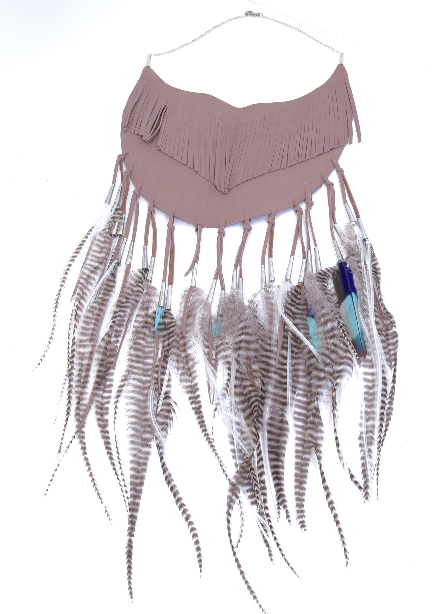 Moon Fringe Bib Necklace