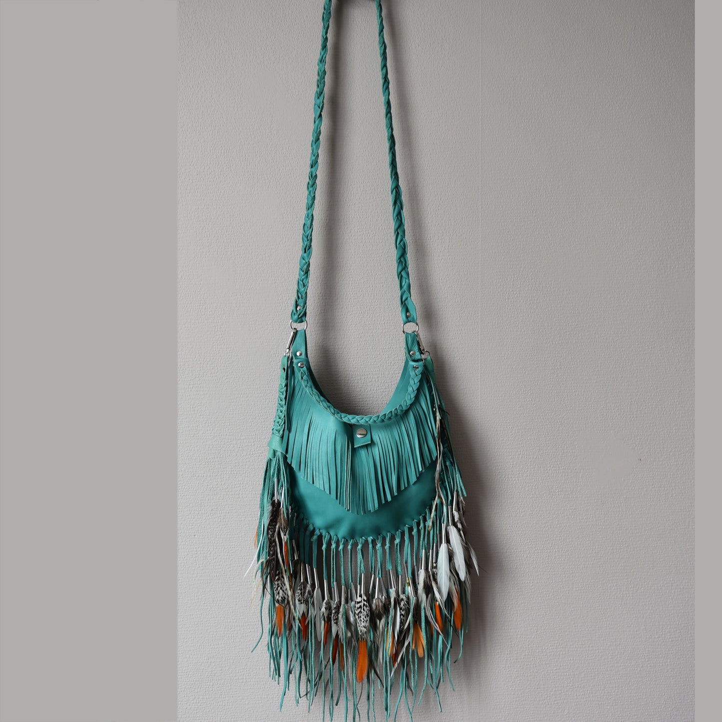 Luna Leather Fringe Bag